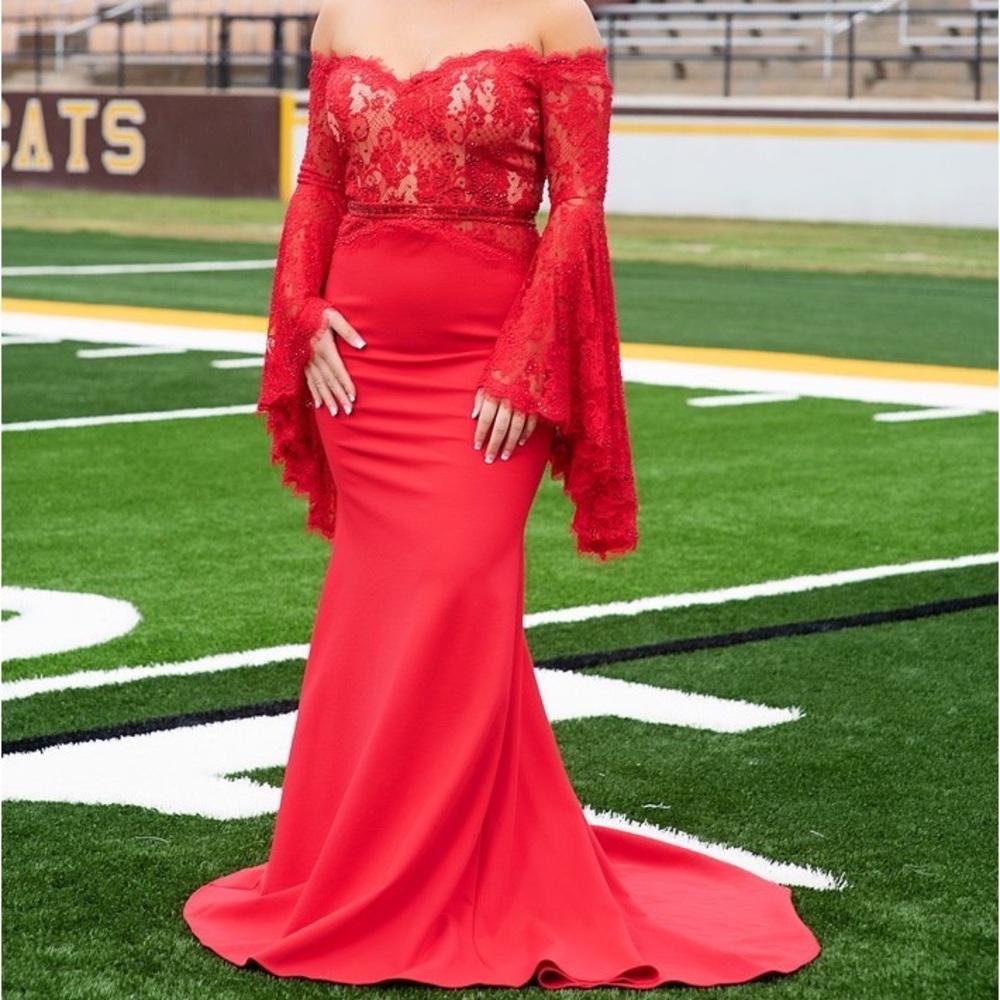 Red formal/ prom dress